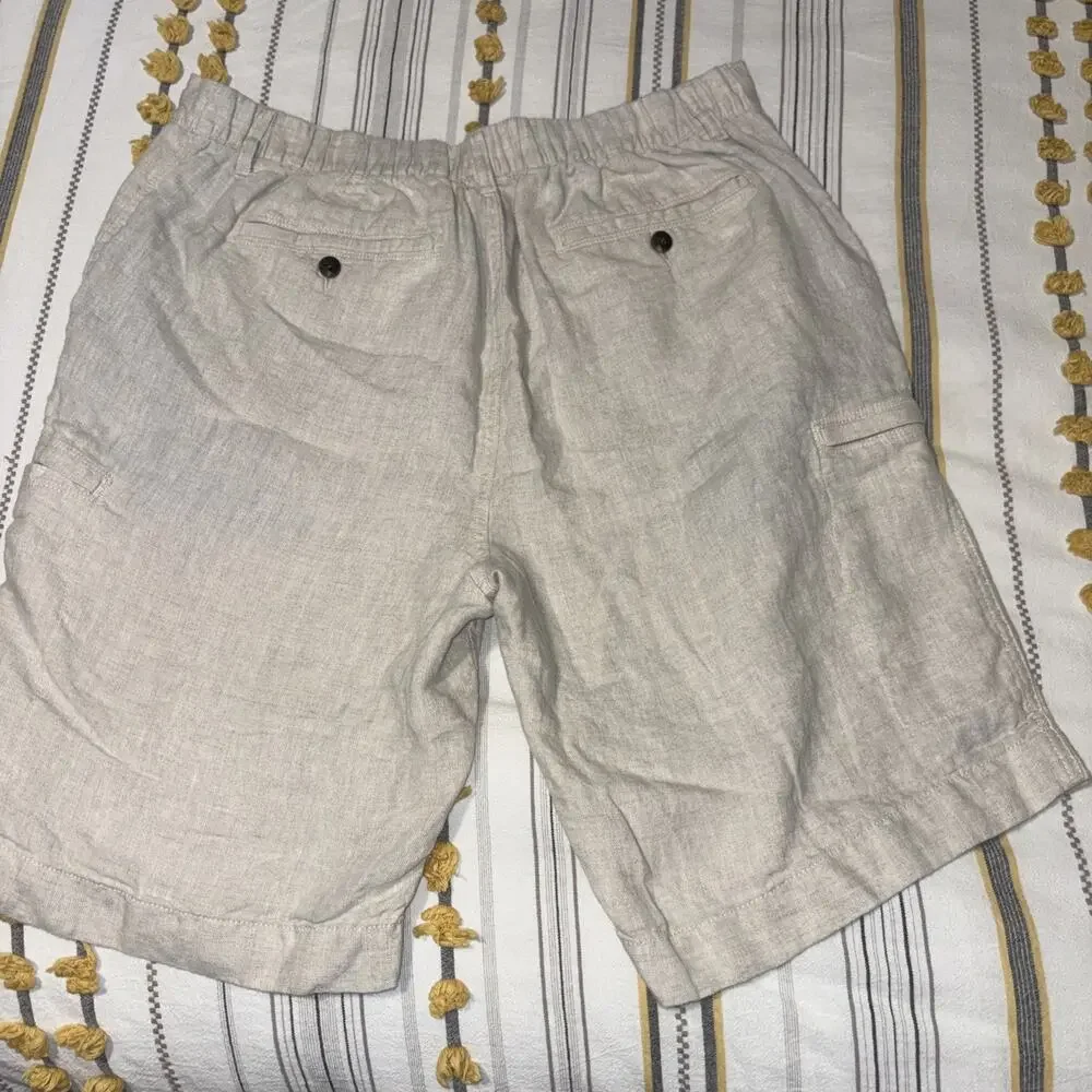 Caribbean Bermuda Shorts 100% Linen, 40 x 10, Resort Wear, Beach, EUC